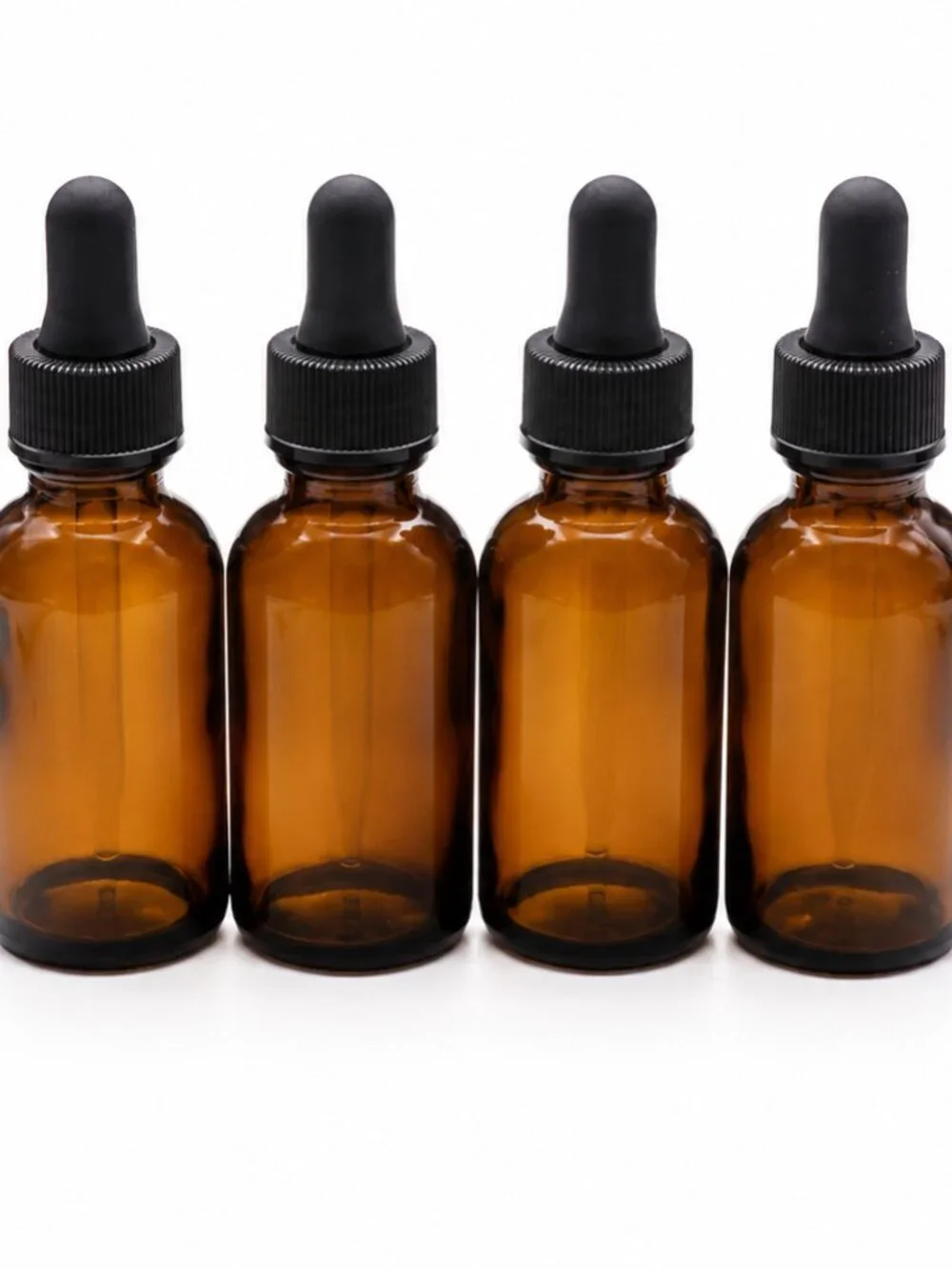 24 Pack 1 oz Amber Glass Bottles with Glass Droppers New